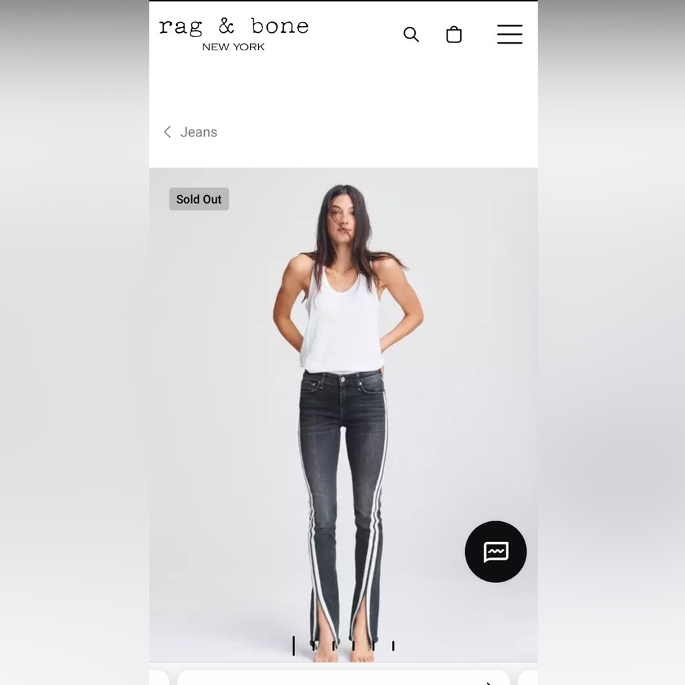 Rag and Bone midrise cate jeans